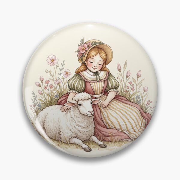 Item preview, Sitting with a Little Lamb in the Wildflowers designed and sold by Pasteltone.