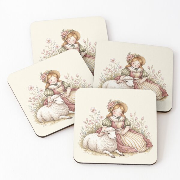 Item preview, Sitting with a Little Lamb in the Wildflowers designed and sold by Pasteltone.