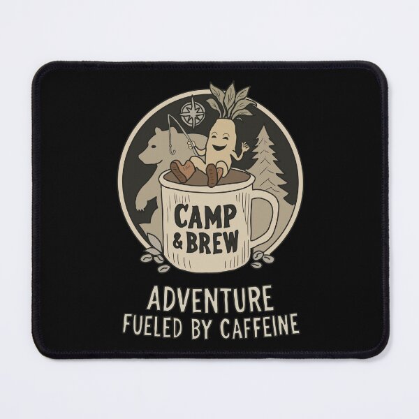 Item preview, Coffee Lover Goblincore Mug: Mandrake Fishing Forest Camping Illustration designed and sold by LeshanArt.