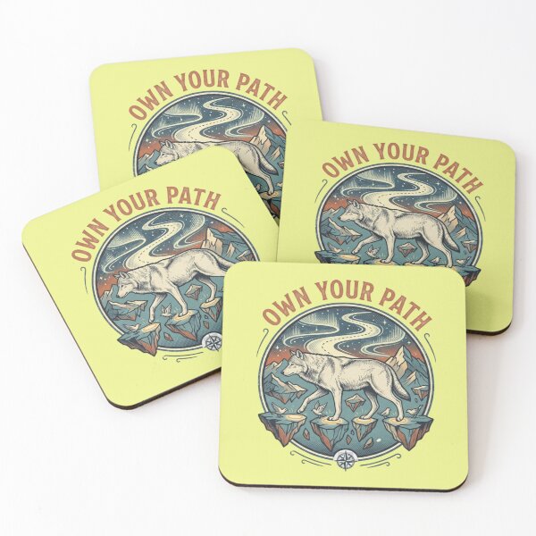 Item preview, Own Your Path – Cosmic Wolf Fantasy Design designed and sold by Dogandesighn.