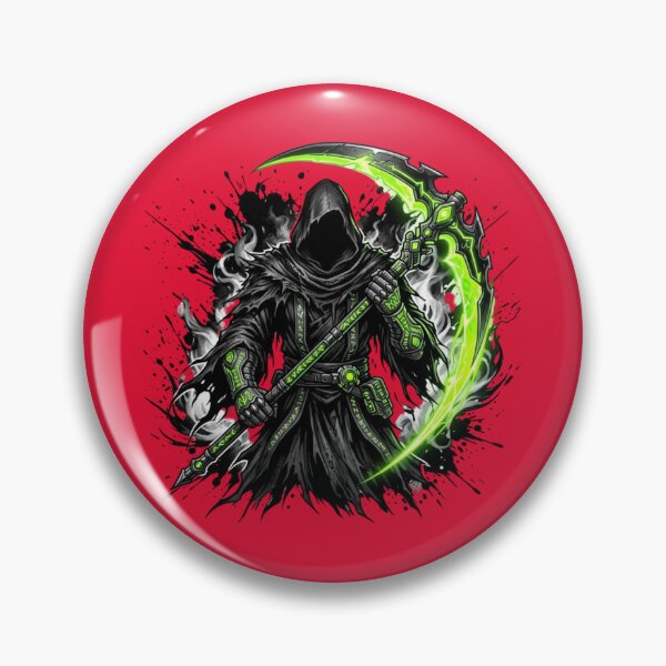 Item preview, Neon Grim Reaper Dark Fantasy Art designed and sold by Utopian-Magic.
