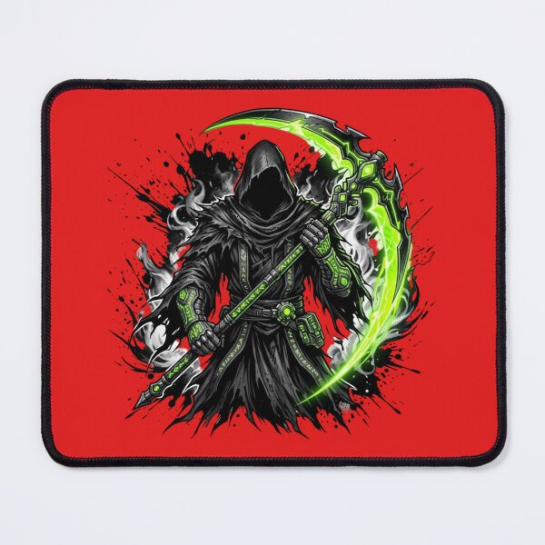 Item preview, Neon Grim Reaper Dark Fantasy Art designed and sold by Utopian-Magic.