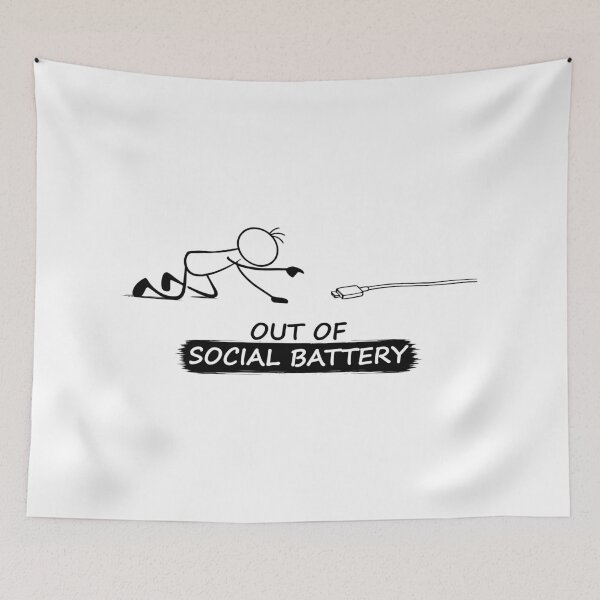 Item preview, Out of Social Battery Recharge Mode designed and sold by Pebl-Co.
