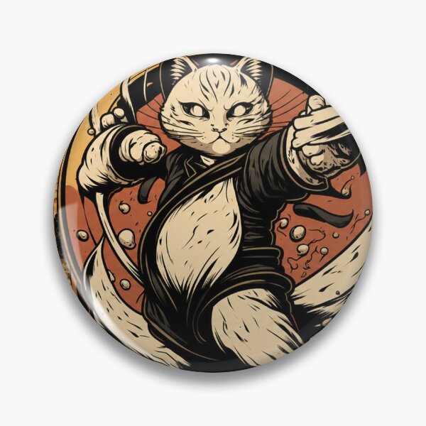 Item preview, Funny Kung Fu Cat designed and sold by Fei Long Design Hub.