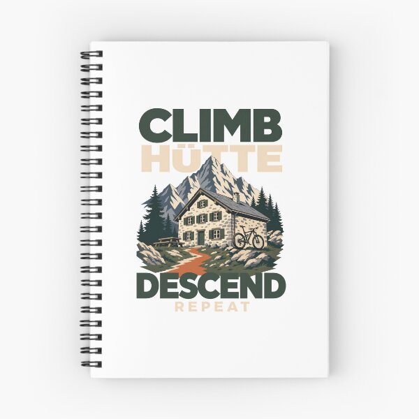 Item preview, Climb Hut Descend Repeat MTB designed and sold by pirminio.