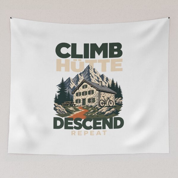 Item preview, Climb Hut Descend Repeat MTB designed and sold by pirminio.