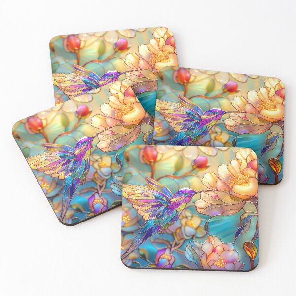 Item preview, Vibrant Hummingbird Among Blooming Flowers designed and sold by MargaretWiktor.