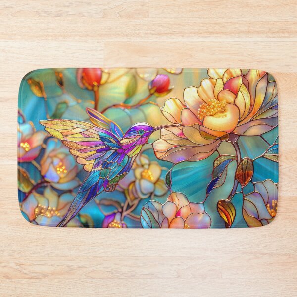 Item preview, Vibrant Hummingbird Among Blooming Flowers designed and sold by MargaretWiktor.