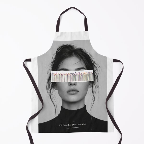 Item preview, Woman Flower Barcode Eyes Fashion Editorial Quote Wall Art Print designed and sold by Leogasup.