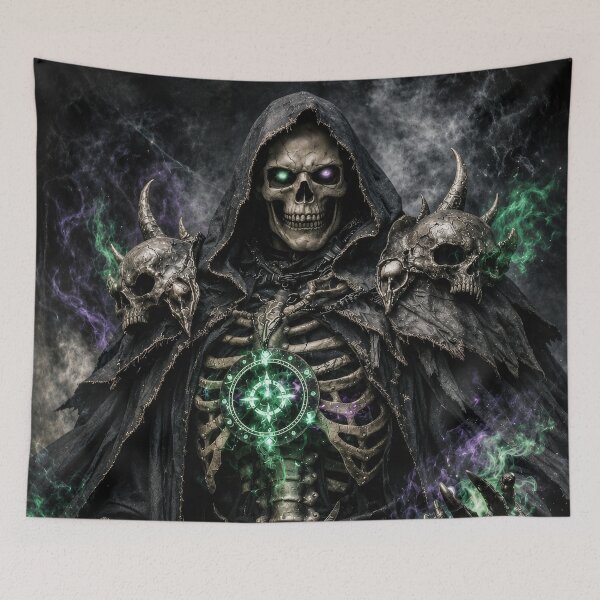 Item preview, Grim Reaper Necromancer | Dark Fantasy Gothic Death Lord designed and sold by DrakariArt.