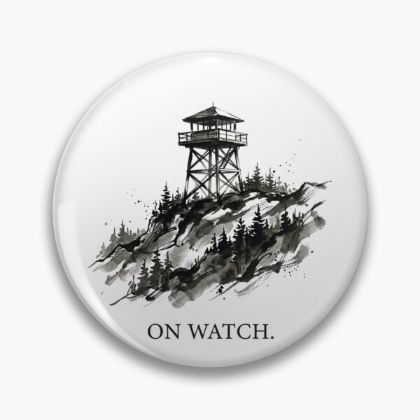 Item preview, Fire Lookout Tower Illustration designed and sold by vybrex ©.