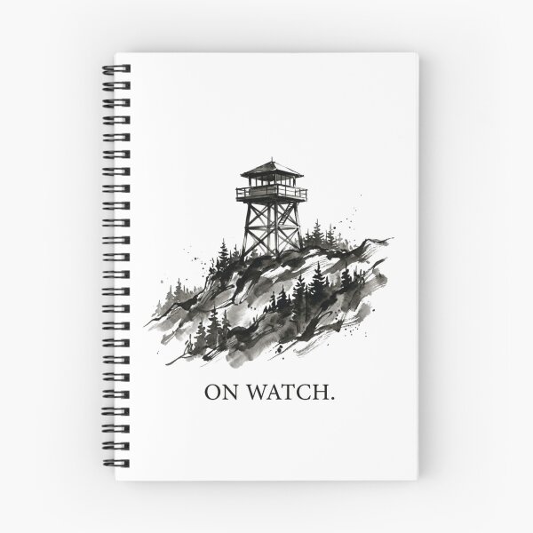 Item preview, Fire Lookout Tower Illustration designed and sold by vybrex ©.