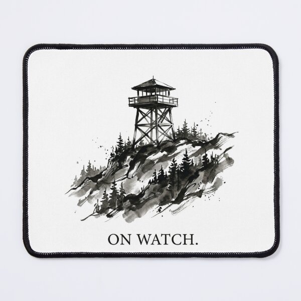 Item preview, Fire Lookout Tower Illustration designed and sold by vybrex ©.