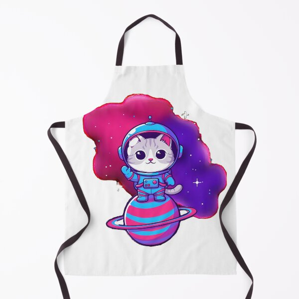 Item preview, Cute Astronaut Cat in Space Retro Kawaii Pixel Art designed and sold by abanoubsamir938.
