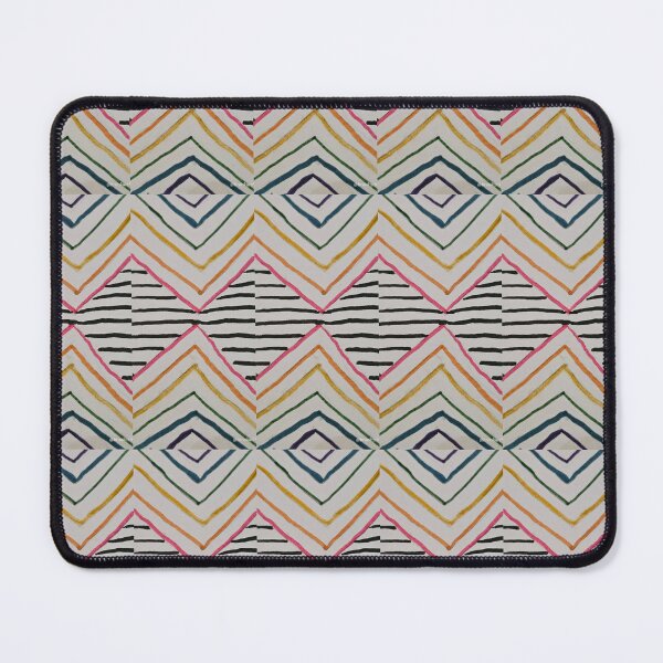 Item preview, Rainbow Chevrons with black stripes and white background designed and sold by DancingCreek.
