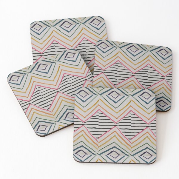 Item preview,  Rainbow Chevrons with black stripes and white background  designed and sold by DancingCreek.