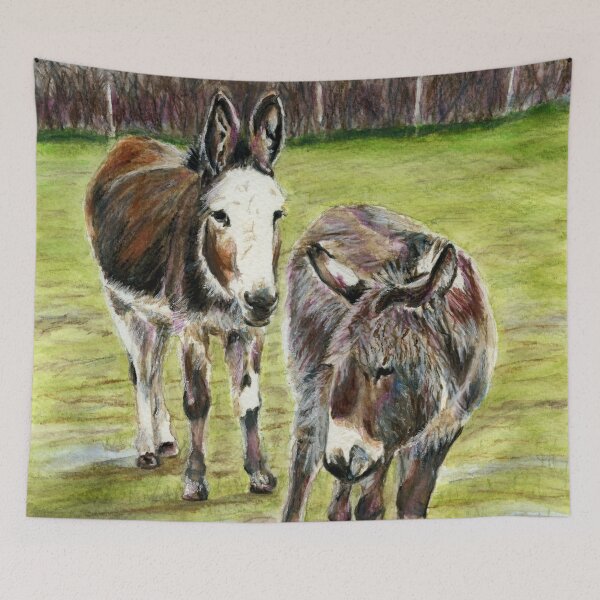 Item preview, Derek and Dolly the Donkeys at Woodlands Animal Sanctuary designed and sold by LymphomaLass.