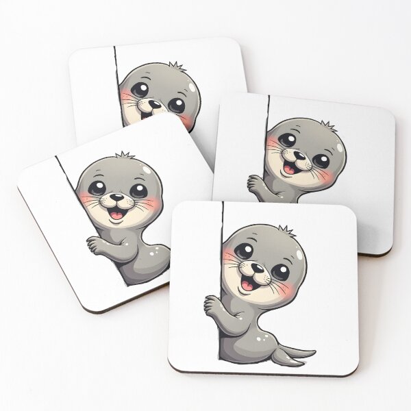 Item preview, Cute Baby Seal Peeking designed and sold by MKDSN.