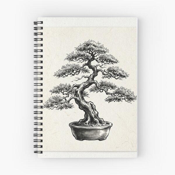 Item preview, Bonsai 盆栽 - Sketch of Miniature Tree in Pot designed and sold by Purrfecta.