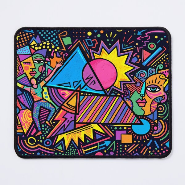 Item preview, Bold Pop Art Geometry Colorful Abstract Vibe designed and sold by JumpJammiesTees.