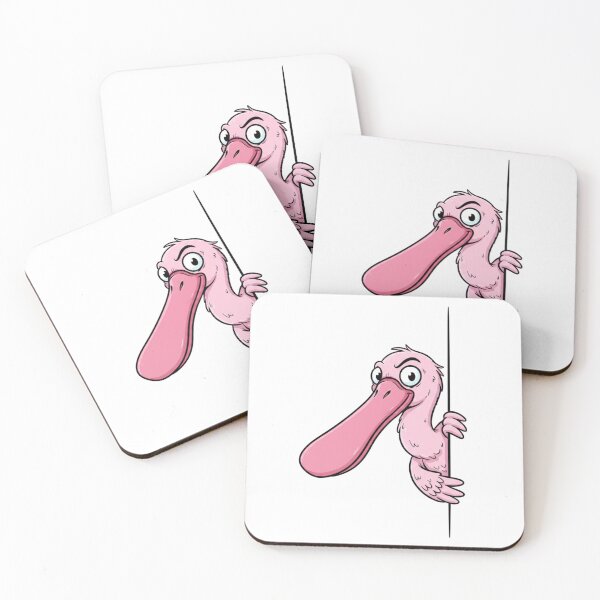Item preview, Pink Spoonbill Peeking designed and sold by MKDSN.