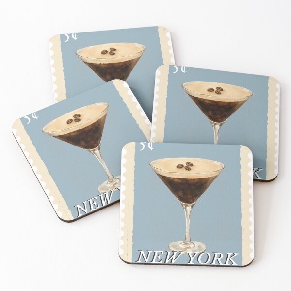 Item preview, New York Espresso Martini Stamp designed and sold by stickywithnat.