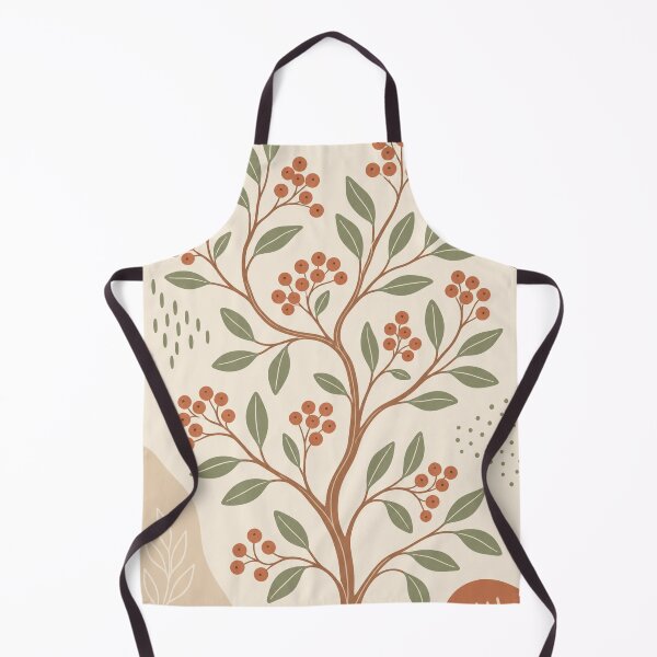 Item preview, Terracotta and Sage Rowan Folk Tree designed and sold by OpenFieldNotes.