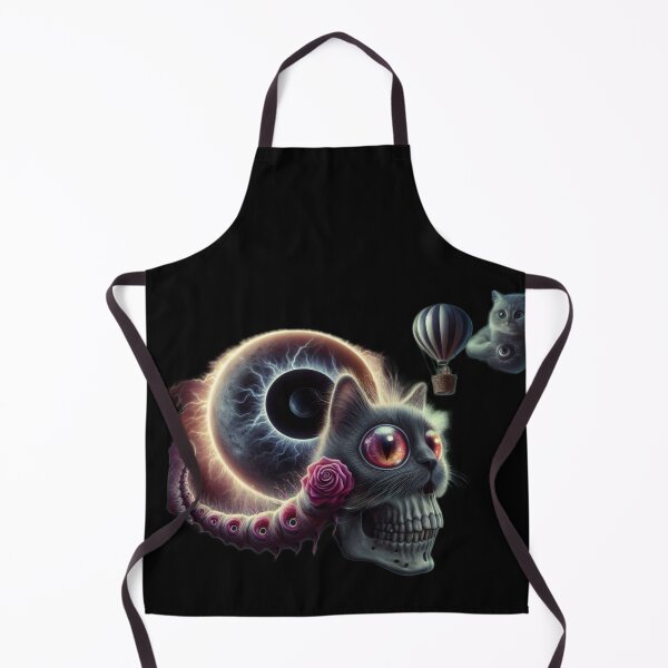 Item preview, The Eyeball Eclipse – Creepy Cute Skull Cat Caterpillar designed and sold by LujziWorld.