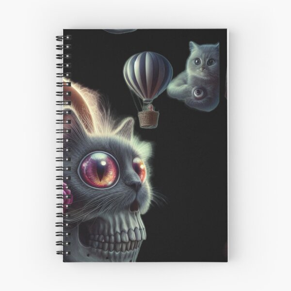 Item preview, The Eyeball Eclipse – Creepy Cute Skull Cat Caterpillar designed and sold by LujziWorld.