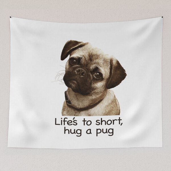 Item preview, Lifes too short hug a pug Proceeds go to animal charities rescues designed and sold by AnimalFriends1.
