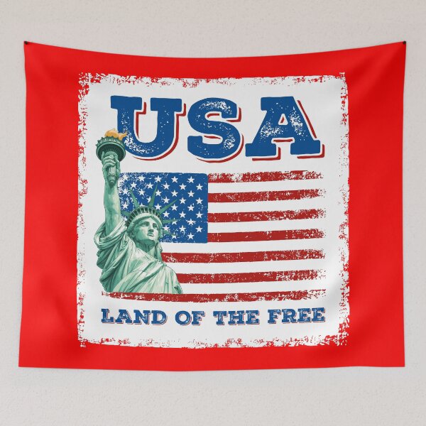 Item preview, USA - LAND OF THE FREE designed and sold by CoolVibeStudio.