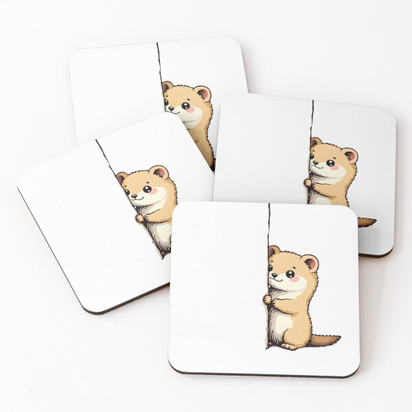 Item preview, Cute Ferret Peeking designed and sold by MKDSN.