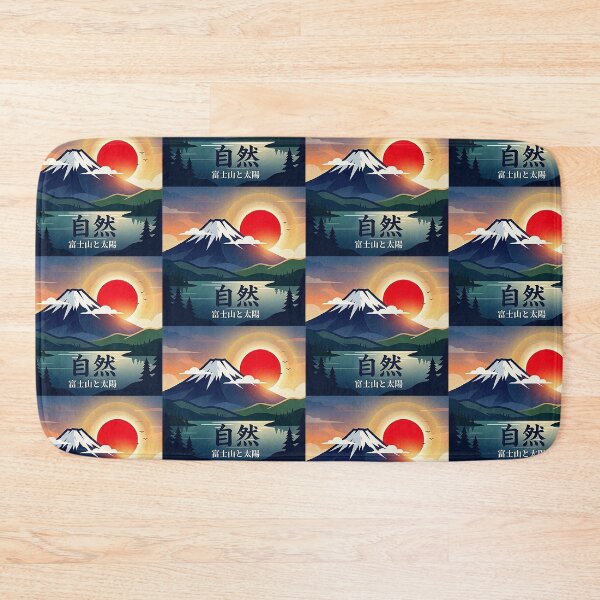 Item preview, Mount Fuji and Rising Sun – Japanese Nature Art designed and sold by Dogandesighn.