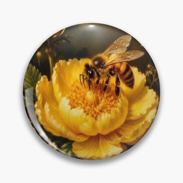 Item preview, Honey Bee on Yellow Flower designed and sold by VelarisMoon.