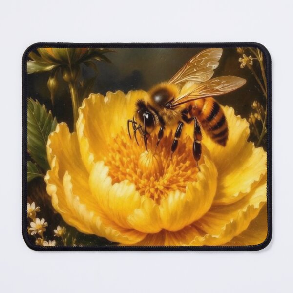 Item preview, Honey Bee on Yellow Flower designed and sold by VelarisMoon.