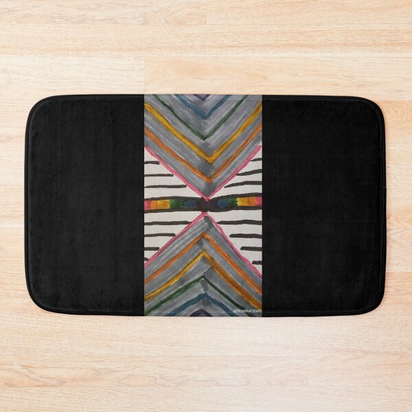 Item preview, Grey Rainbow Chevrons with black stripes and white background with belt designed and sold by DancingCreek.