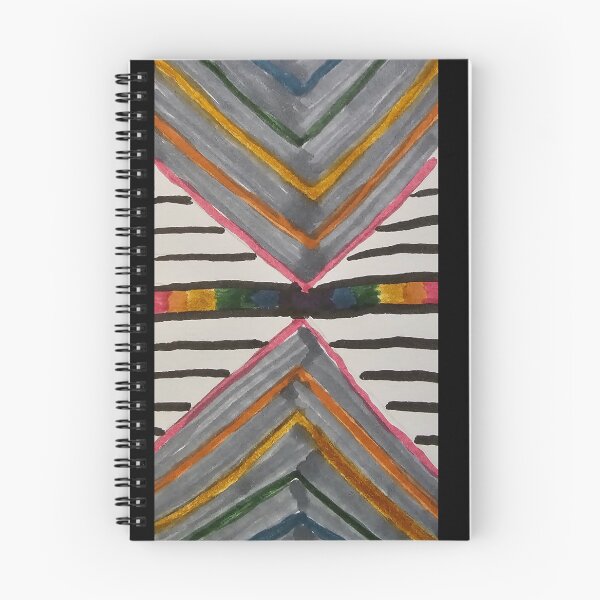 Item preview, Grey Rainbow Chevrons with black stripes and white background with belt designed and sold by DancingCreek.