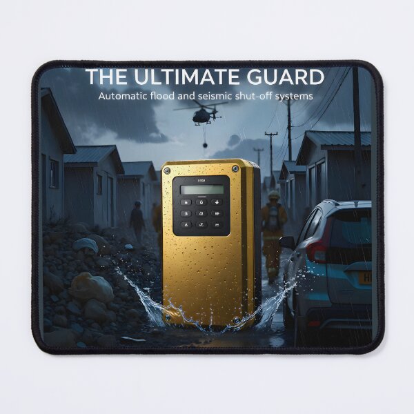 Item preview, Automatic Flood Barrier Controller: Premium Residential Seismic Shut-Off System designed and sold by Creative-RE.