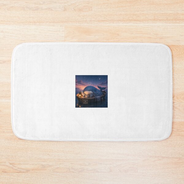 Item preview, Whale Sleeping in Boat - Deep Sleep Mode designed and sold by QuirkNest Studio .