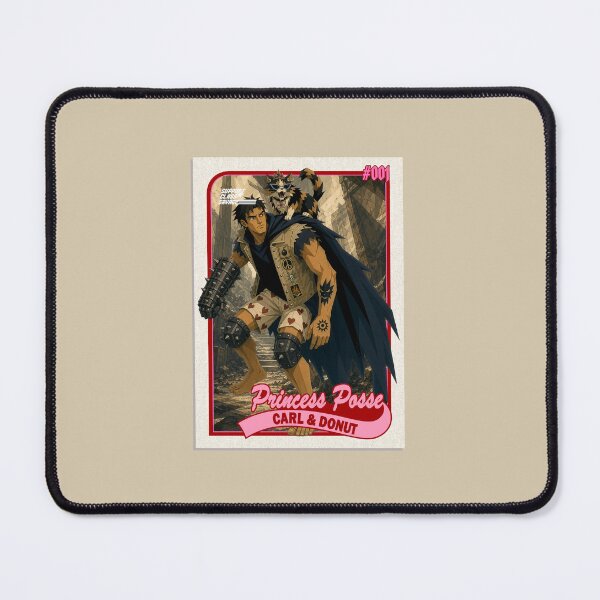 Item preview, Trading Card #001: Princess Posse - Carl & Donut | Dungeon Crawler Carl Fan Design designed and sold by SupportClassSavage.