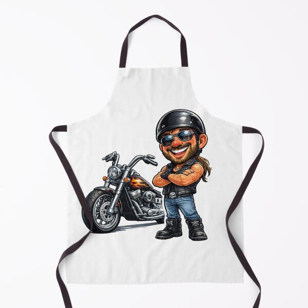 Item preview, Funny Biker Cartoon designed and sold by AlexLineArt.