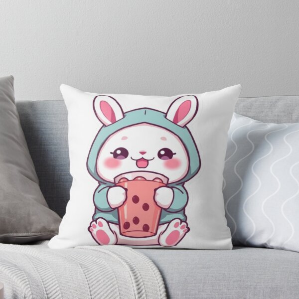 Item preview, Cute Bunny with Boba | Kawaii Rabbit Gift designed and sold by Stylestickers55.