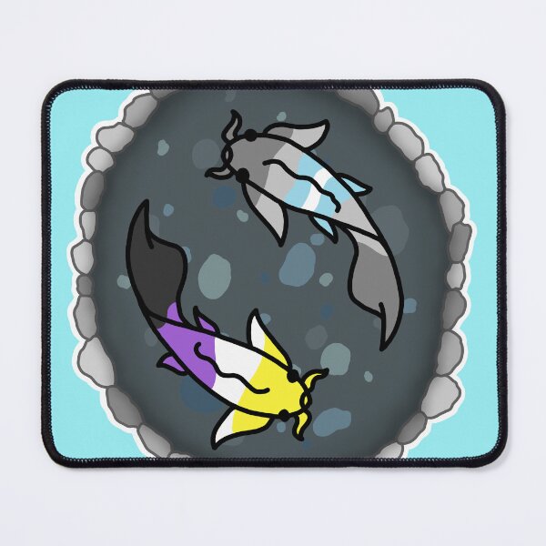 Item preview, Demi Boy and Nonbinary Pride Koi Pond  designed and sold by CastleOfDragons.