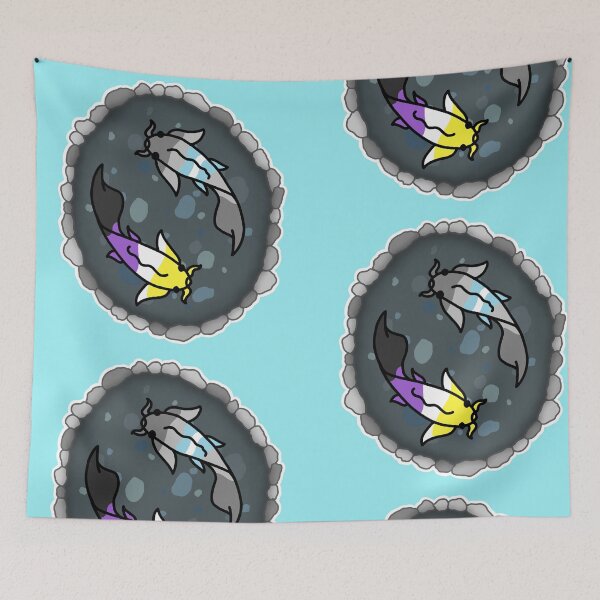 Item preview, Demi Boy and Nonbinary Pride Koi Pond  designed and sold by CastleOfDragons.