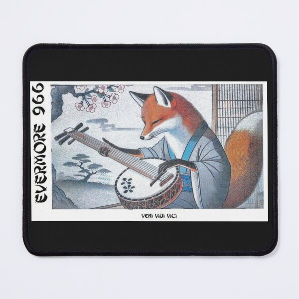Item preview, MUSICAL ASIAN FOX AND CHERRY BLOSSOMS PLAYING HIS ERHU OR CHINESE SPIKE FIDDLE designed and sold by V3GFX.