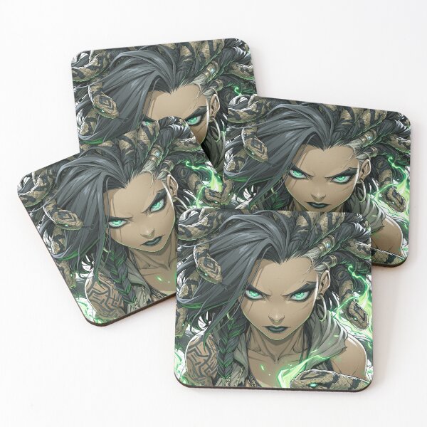 Item preview, Venom Medusa Queen Dark Fantasy Serpent Goddess designed and sold by MythicMood.