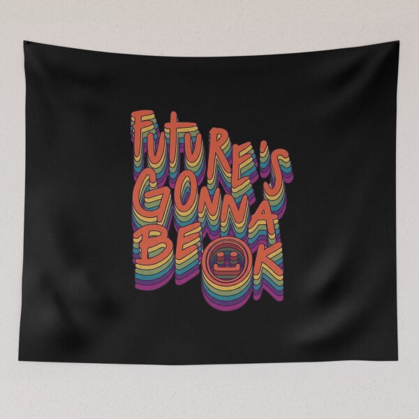 Item preview, Future's Gonna Be OK Retro Typography designed and sold by creativerooney.