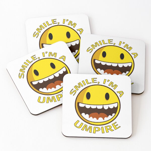Item preview, Smile Im A Umpire Cartoon Smiley designed and sold by martisterez.