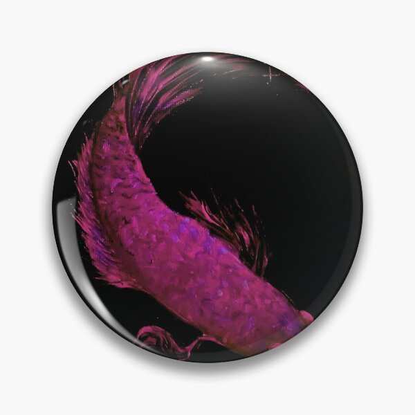 Item preview, Violet luminous Betta fish with dark black background  designed and sold by Never seen before .