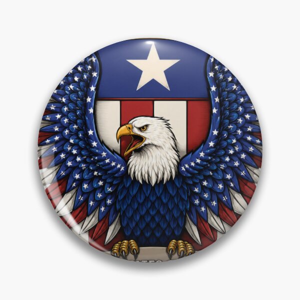 Item preview, USA Bald Eagle Patriotic Vector Art | American Flag Eagle T-Shirt Design | Independence Day Graphic designed and sold by The D Edition.